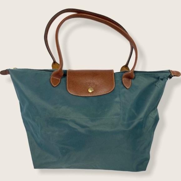 Longchamp Handbags - Longchamp Le Pliage Tote Bag Large Purse Blue Flaw